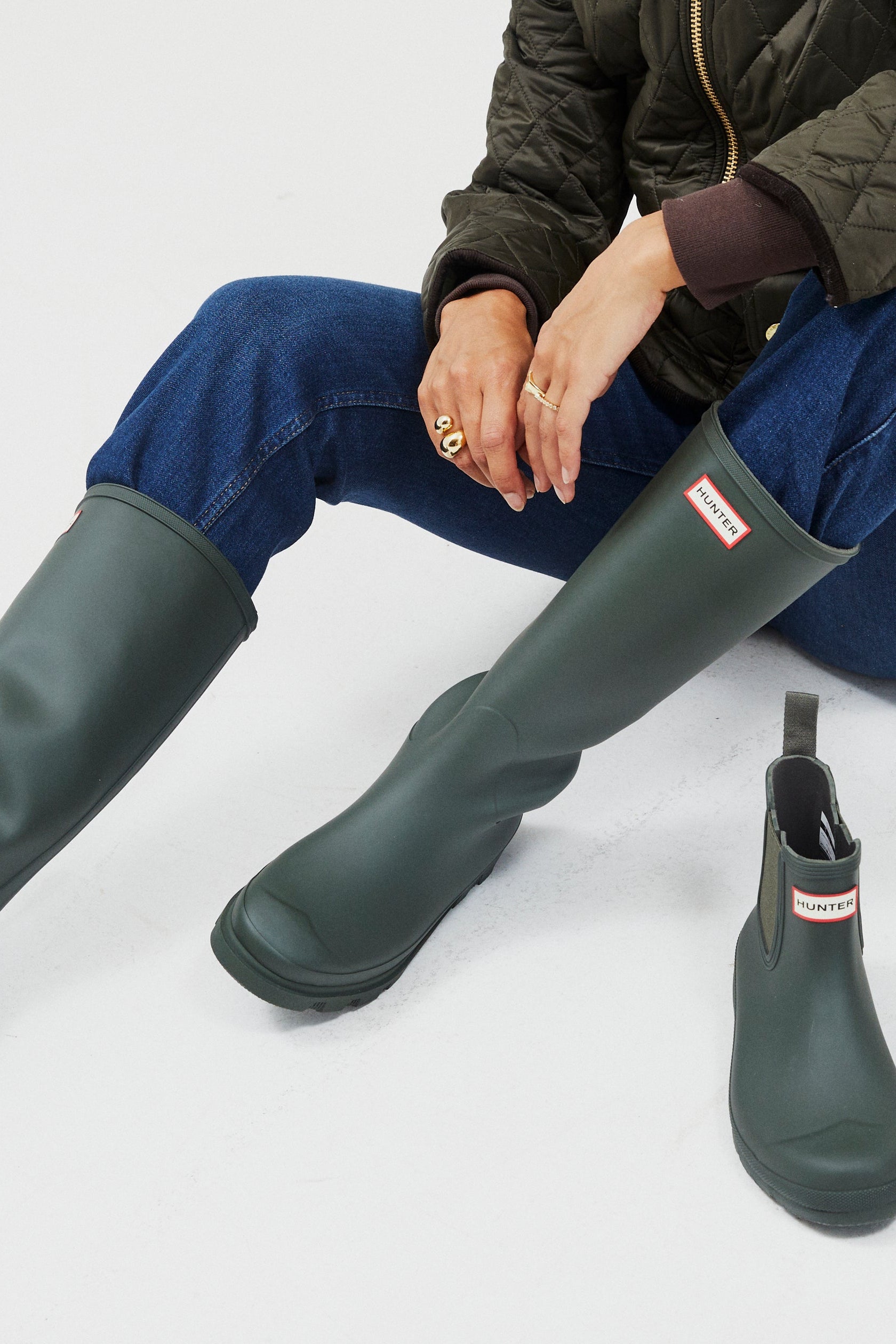 Downpour Tall gummistøvle - Dark Olive